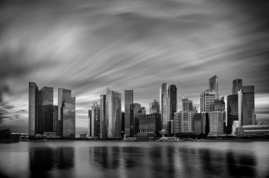  Singapur Finans bölgesine manzarası