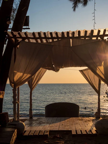 Thaise Strandbar Bij Zonsondergang Khao Lak — Stockfoto