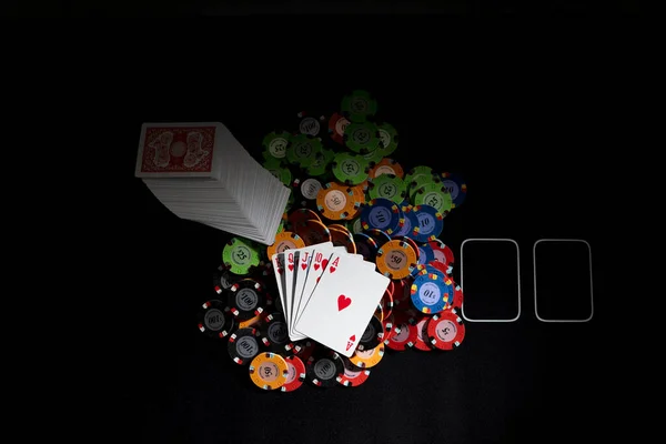 Mesa Poker Casino — Fotografia de Stock