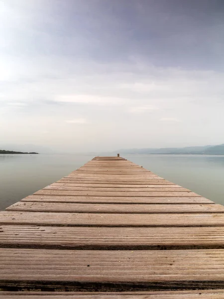 Yunanistan Evia Adasında Tahta Duba — Stok fotoğraf