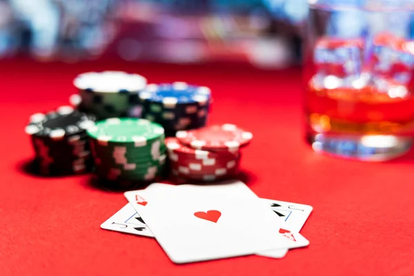 Ein Casino Black Jack Tisch — Stockfoto