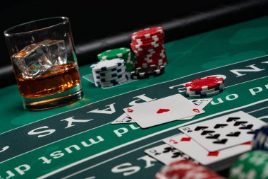 Bir Casino Black Jack masası. 
