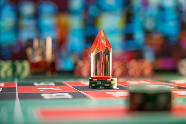 Roulette Table Close Casino Selective Focus — Stock Photo, Image