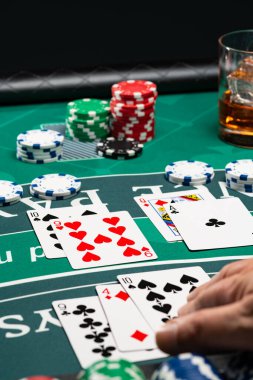 Bir Casino Blackjack masa oyunu