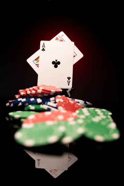 Zestaw Casino Black Jack — Zdjęcie stockowe