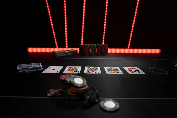High Stakes Texas Hold Gioco Poker Casinò — Foto Stock