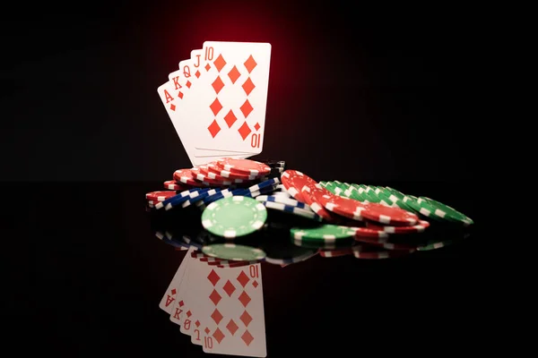 High Stakes Poker Game — Stock fotografie