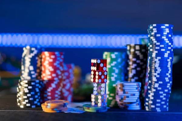 Mesa Casino Puesta Estera Blackjack — Foto de Stock