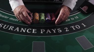 Bir Casino Black Jack masası. 