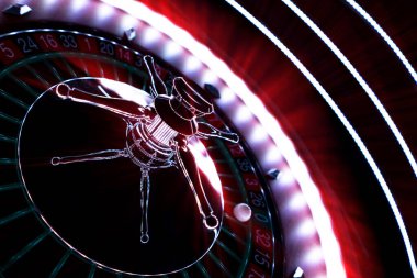 Kumarhanede rulet çarkı kapanır - Seçici Odak