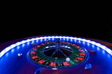 Kumarhanede rulet çarkı kapanır - Seçici Odak