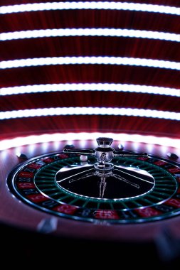 Kumarhanede rulet çarkı kapanır - Seçici Odak
