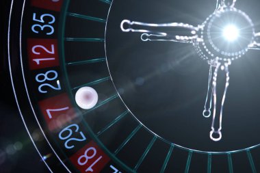 Kumarhanede rulet çarkı kapanır - Seçici Odak