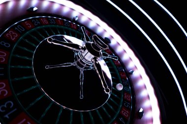 Kumarhanede rulet çarkı kapanır - Seçici Odak