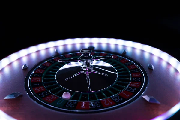 Roue Roulette Près Casino Focus Sélectif — Photo