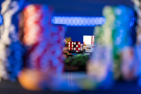Casino Table Set Blackjack Mat — Stock Photo, Image