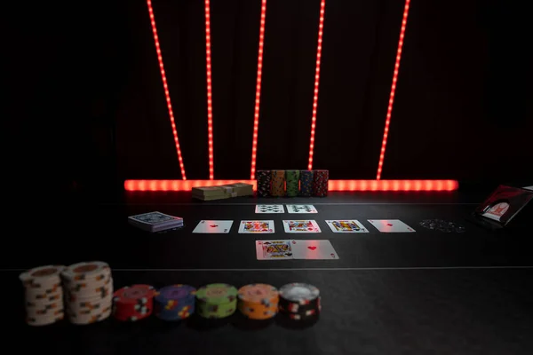 High Stakes Texas Hold Pokerspiel Casino — Stockfoto