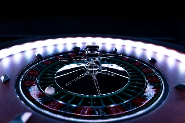 Roue Roulette Près Casino Focus Sélectif — Photo