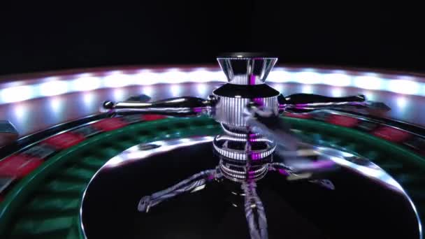 Table Roulette Close Casino Focus Sélectif — Video