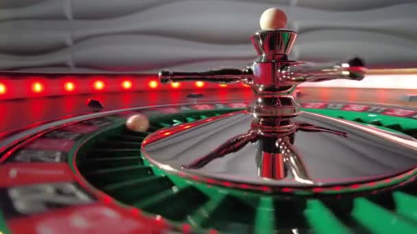 Roue Roulette Près Casino Focus Sélectif — Video
