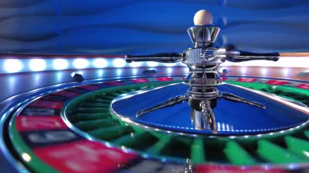 Roue Roulette Près Casino Focus Sélectif — Video