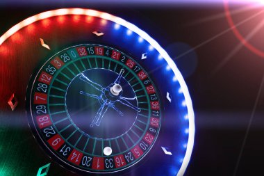 Kumarhanede rulet çarkı kapanır - Seçici Odak