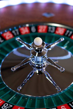 Kumarhanede rulet çarkı kapanır - Seçici Odak
