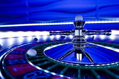 Kumarhanede rulet çarkı kapanır - Seçici Odak