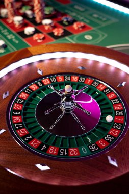 Kumarhanede rulet çarkı kapanır - Seçici Odak
