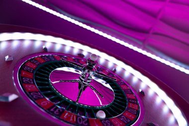 Kumarhanede rulet çarkı kapanır - Seçici Odak