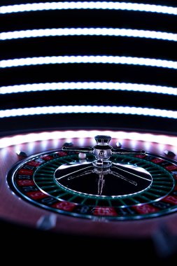 Kumarhanede rulet çarkı kapanır - Seçici Odak