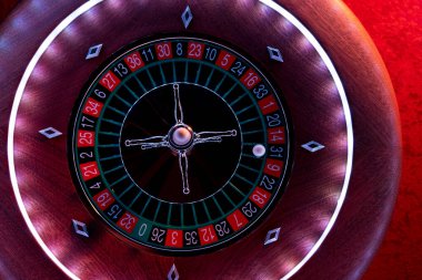 Kumarhanede rulet çarkı kapanır - Seçici Odak