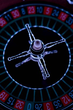 Kumarhanede rulet çarkı kapanır - Seçici Odak