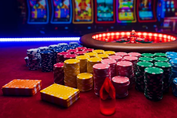 Roulette table close up at the Casino - Selective Focus