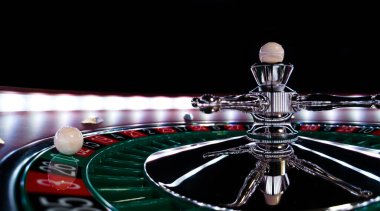 Kumarhanede rulet çarkı kapanır - Seçici Odak