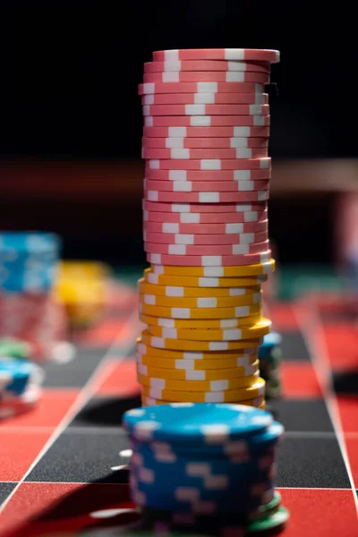 Roulette table close up at the Casino - Selective Focus