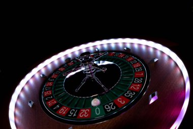 Kumarhanede rulet çarkı kapanır - Seçici Odak