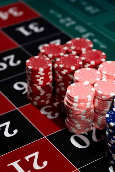 Roulette table close up at the Casino - Selective Focus