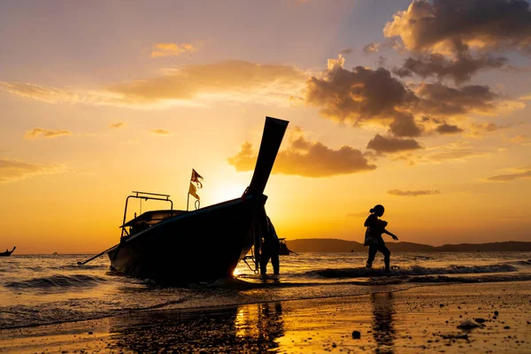 Sunset Nang Krabi Province Thailand — Stock Photo, Image