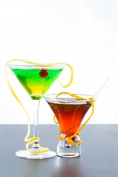 Cocktail rinfrescanti agli agrumi Lime Orange e Lemon — Foto Stock