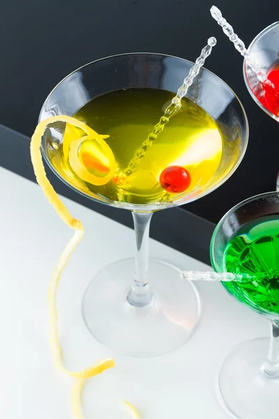 Three refreshing citrus cocktails — Stock Photo, Image