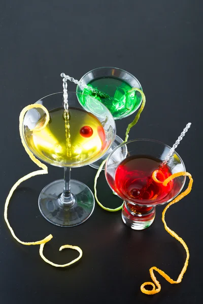 Tre rinfrescanti cocktail di agrumi — Foto Stock