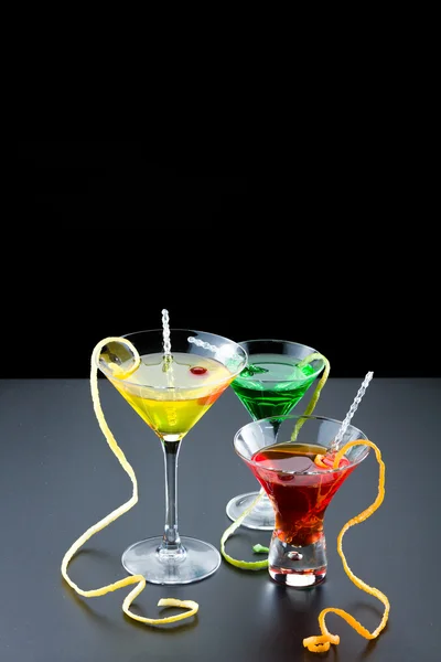 Tre rinfrescanti cocktail di agrumi — Foto Stock