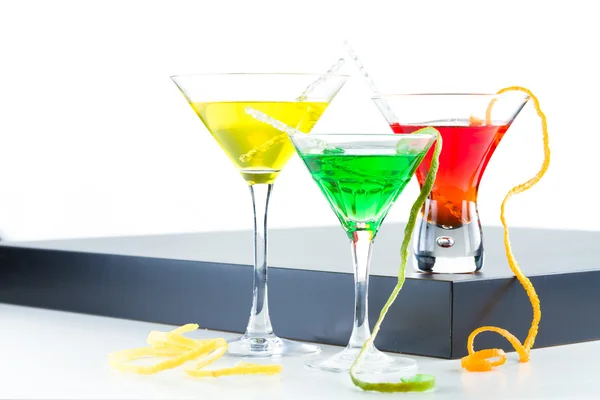 Tre rinfrescanti cocktail di agrumi — Foto Stock