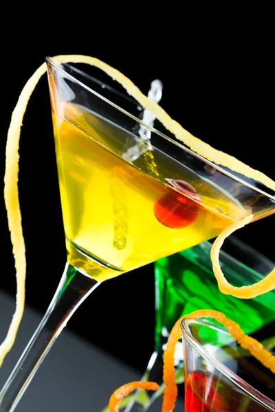 Three refreshing citrus cocktails — Stock Photo, Image