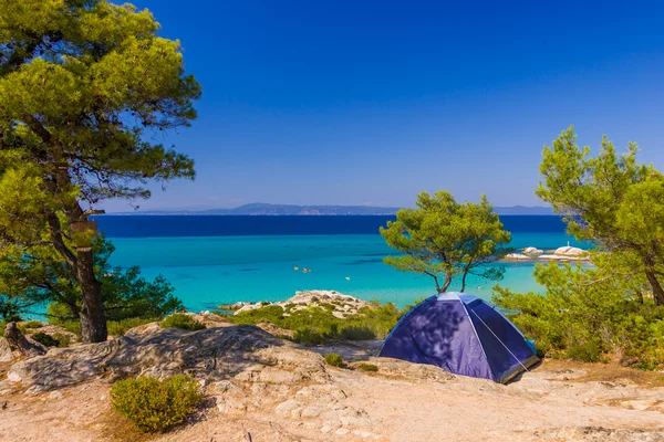 Vacker strand i Grekland — Stockfoto