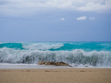 içinde iyon fırtınası deniz manzarası 