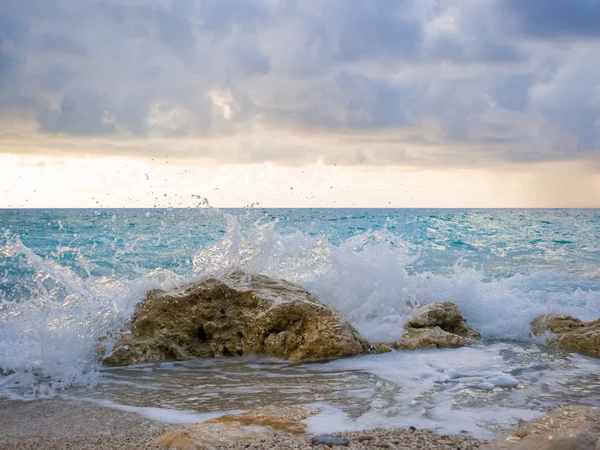 Lefkada ünlü kathisma plaj — Stok fotoğraf