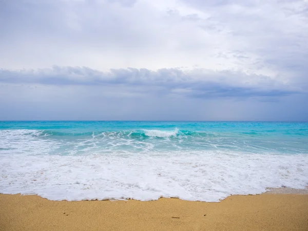 Пляж острова Лефкада в Греции — стоковое фото