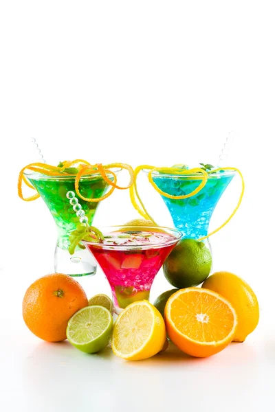 Fresh triple citrus mojito — Stock Photo, Image